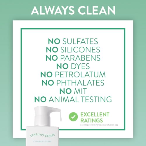 Native Sensitive Body Lotion, 48H Hydration for Soft Skin, Hypoallergenic Fragrance, Free from 81 Known Allergens, Naturally Derived Ceramides, Fragrance Free, 18 Fl Oz - image 7