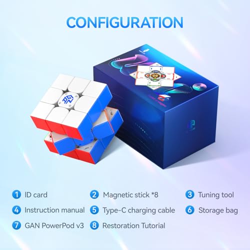 GAN 12 ui Maglev Smart Speed Cube with Rechargeable GAN PowerPod for Cubers by GAN - Used condition - Image 9