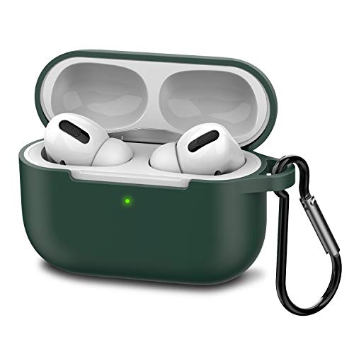 Capa Senmon para AirPods Pro, capa de fone de ouvido de proteção durável de silicone [LED frontal vi