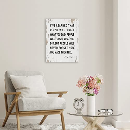 Maya Angelou Motivational Quotes Wall Art For Bedroom Iconic Black Women History Inspirational Wall Decor African American Wall Art For Living Room Aesthetic Wall Art Retro Farmhouse Artwork Positive Canvas Print Framed Nice Gifts (Upgraded Version) #TOP4