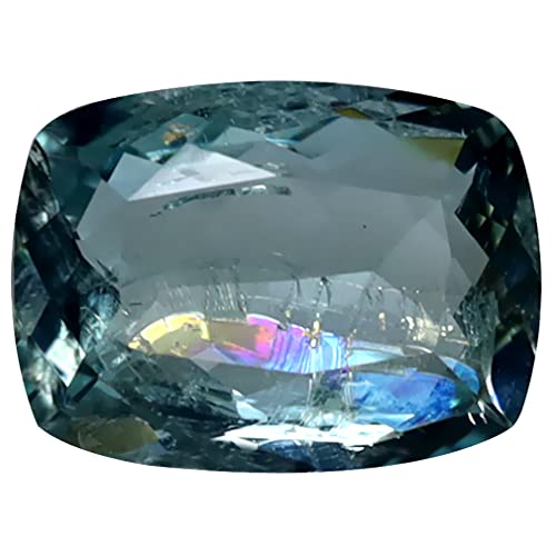 Aigue-marine bleue naturelle 1.71 ct, la pierre précieuse coussin pour un cadeau d'anniversaire unique