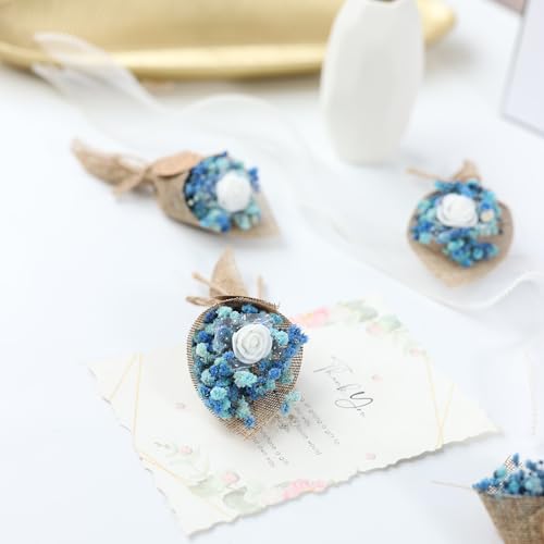 image for LucidLather 20-Piece set Mini Magnet Dried Flowers Bouquet for Wedding