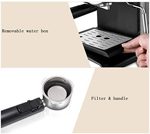 RVVUPNVJ Coffee Machine, Espresso Coffee Machine Semi-Automatic Coffee Maker, Cappuccino Moka Milk Frother Foamer High-Pressure, 20Bar, Gifts Compatible with Coffee Lovers Interesting 8 41EkdpsAwPL. AC