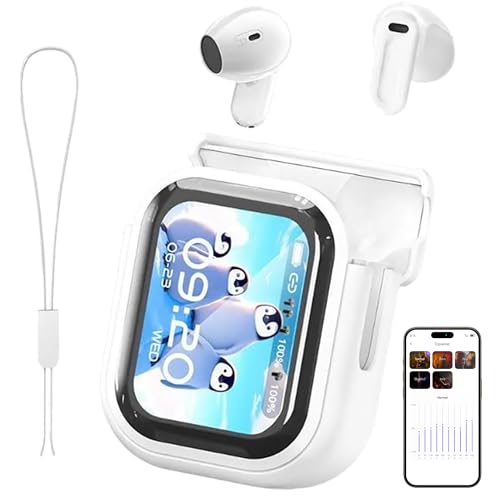 Relxhome NE20 Übersetzer Kopfhörer 3-in-1 Übersetzungskopfhörer 165 Sprachen mit App 7 Übersetzungsmodi Echtzeit Übersetzer Ohrhörer Bluetooth 6.0 Übersetzer Kopfhörer für Lernen Business Weiß