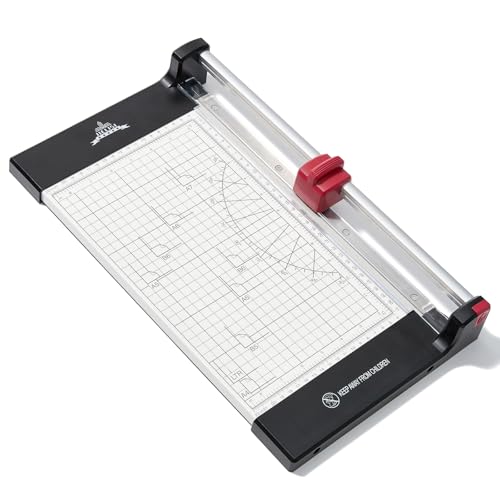 JIELISI Rollenschneider, Schnittleistung bis zu 10 Blatt, 12 Zoll...