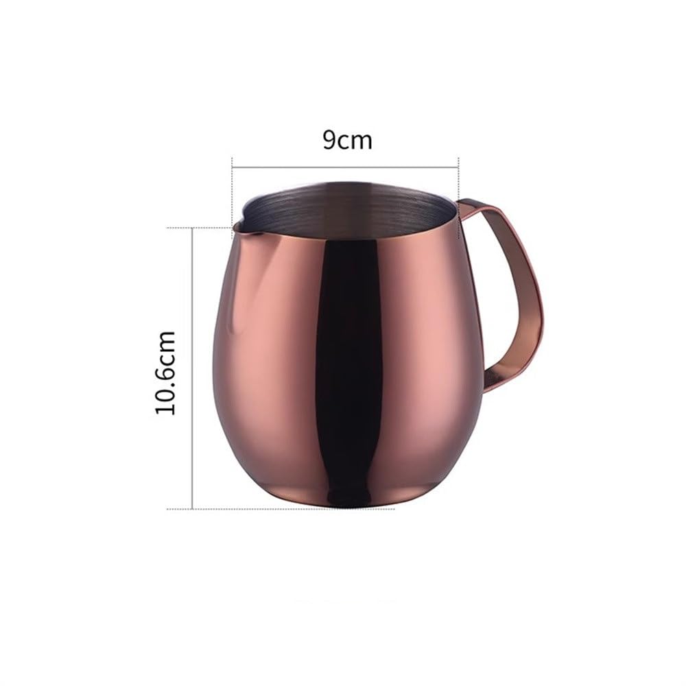 Jarras para Espumar leche Taza de crema for café flores con púas Barista del arte latte(Colour 5,L)