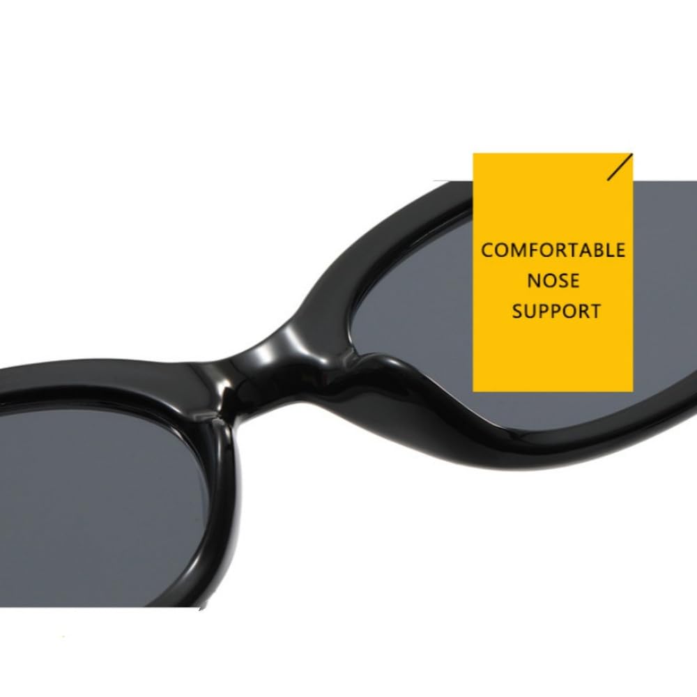 Okulary przeciwsłoneczne vintage owalne damskie modne oprawki w stylu punkowym okulary korekcyjne z ochro