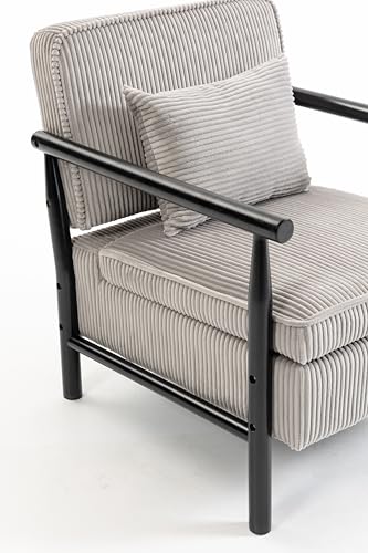 Sillón Plegable Pana Gris miniatura 5