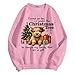 Maglione Natalizio Divertente Felpa Donna Girocollo Stampa...