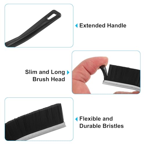 Image of uxcell Crevice Cleaning Brush, 5pcs Multifunctional Gap Cleaning Brush Tool, Hard Bristle Crevice Cleaning Brush for Household Use Kitchens, Bathroom, Toilet