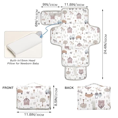 Matelas à langer portable imperméable pour éviter les fuites lors du change - 4
