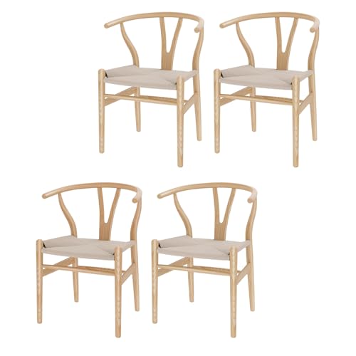 VODUR Wishbone Solid Wood Chair