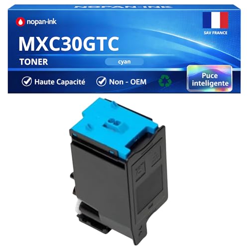Toner Sharp MXC30GTC cyan évitez les pannes d'impression avec cette cartouche 6000 pages