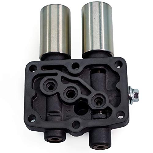 WEILEITE Transmission Dual Linear Shift Solenoid & Gasket Compatible With Honda Acura Accord Odyssey Prelude Pilot Replaces 28250-P6H-024