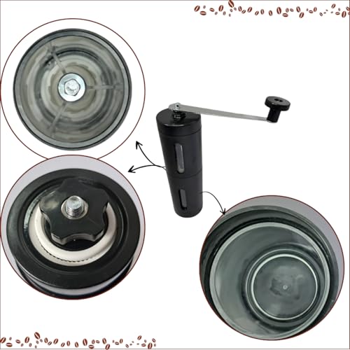 Moedor de Café Prático Manual Com Sistema Exclusivo de Moagem Regulável de Cerâmica Manivela Inox (P