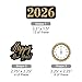 Big Dot of Happiness New Year's Eve - Gold - DIY Shaped 2026 New Years Eve Party Cut-Outs - 24 Count