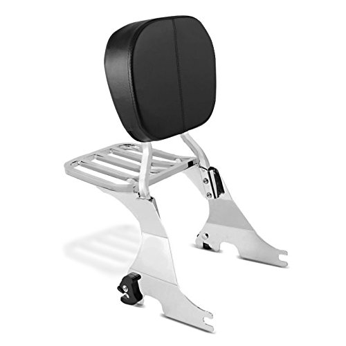 Sissy Bar+Porte Bagage pour Harley Davidson Sportster 1200 T Superlow 14-20 chro