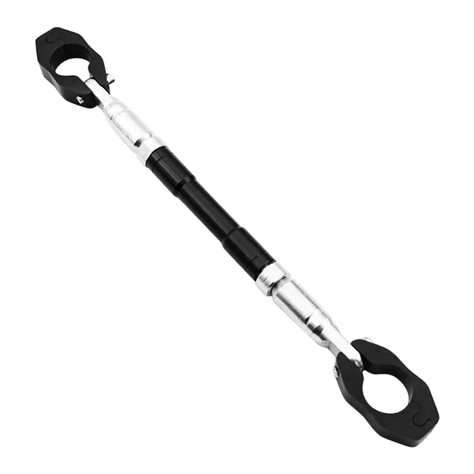 Do jazdy na motocyklu sportowym 22 mm | Regulowany drążek równoważący motocykla ze stopu aluminium Solidny wspornik kierownicy(Black)