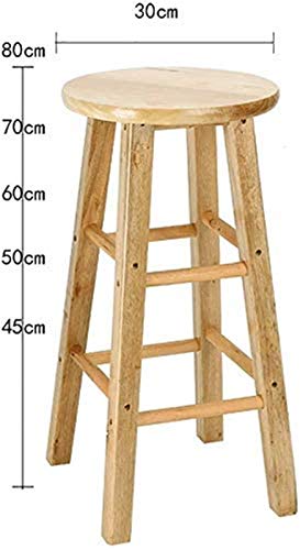 Taburete de madera para el hogar y cocina con funcion de silla alta 4