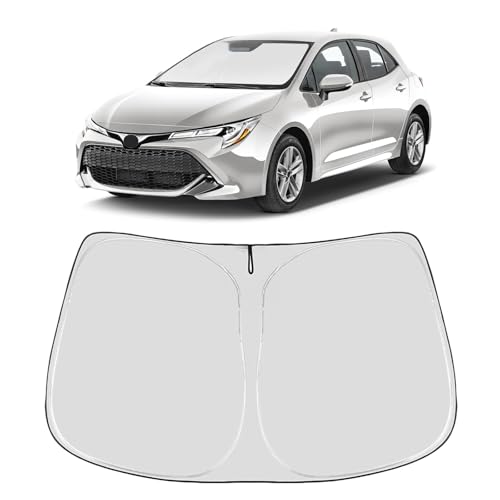 Image of Proadsy 2026 Upgrade Windshield Sun Shade Custom Fit Toyota Corolla 2019-2025 2026 4-Layer Foldable Front Sunshade Protector Sun Visor Blocks UV Rays Keep Car Cooler Accessories