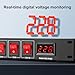 Depusheng U8 Power Sequencer Conditioner 10 Outlet - 15A 1800W AC Power Rack Mount Switch Conditioner, Pro Audio Digital Power Supply Surge Protector for Home Electrical Appliance,Surge Protector