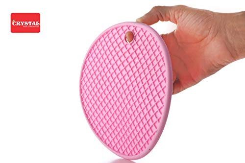 Image of Crystal Rubber Heat Resistant Hot Mat Set, 18 cm, 3-Pieces, Multicolor