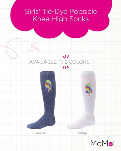MeMoi Girls' Tie-Dye Popsicle Knee-High Socks2