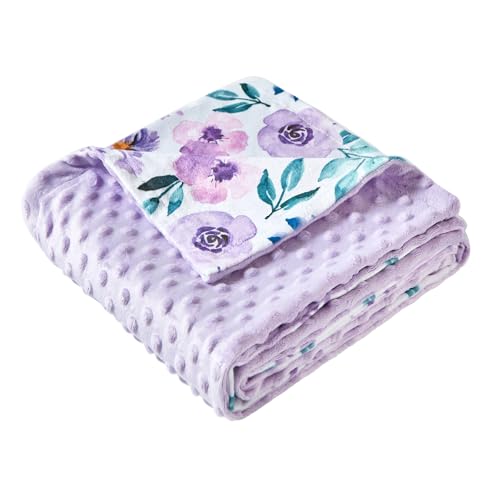 Image of Baby Nursery Bed Blankets Ultra Soft Double Layer Mini Blanket Minky Blanket Receiving Blankets Shower Gifts(30 inch*40 inch,Roses)
