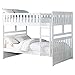 Lexicon Galen Transitional Wood Full Over Full Bunk Bed in White