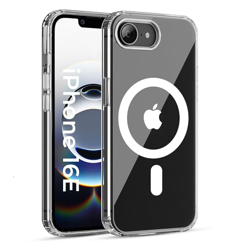 Image of A rtistque Clear Back Cover Case for iPhone 16e Compatible with Mag-Safe| Acrylic | Case | Shockproof TPU Protective Design | iPhone 16e Cover Transparent