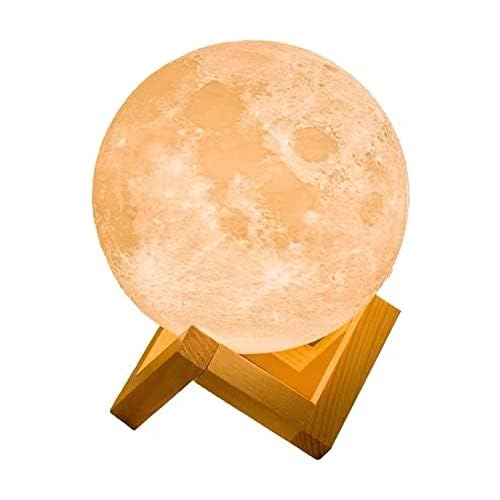 SNOOGG Mind-Glowing Moon Lamp - 3D Moon Night Light for Kids Bedroom – DC 5V USB Cable 16 Color LED Moon Ball for Space Decor - Globe Nightlight with Stand and Remote (6 Inch) (B0CQC2M81V) Amazon Price History, Amazon Price Tracker