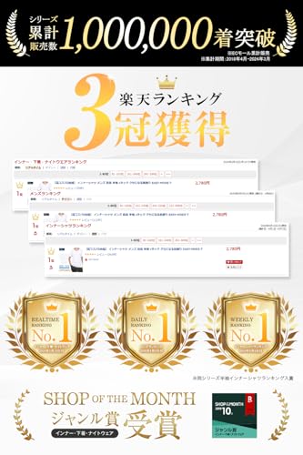 IGRESS EASY-MODE-T インナーシャツ メンズ 防寒 肌着 5枚組 裏起毛 長袖 vネック の商品画像 2