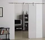 Glasschiebetür System Edelstahl Schiebetür