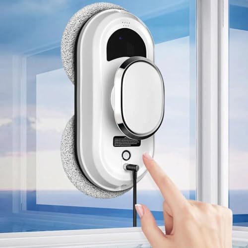 Robot Eléctrico De Limpieza De Ventanas, Robot Inteligente De Limpieza De Ventanas 5600pa, Con Control Remoto, Protección De Apagado De 20 Minutos, Para Ventanas Exteriores Interiores Robot Eléctrico De Limpieza De Ventanas, Robot Inteligente De Limpieza De Ventanas 5600pa, Con Control Remoto, Protección De Apagado De 20 Minutos, Para Ventanas Exteriores Interiores