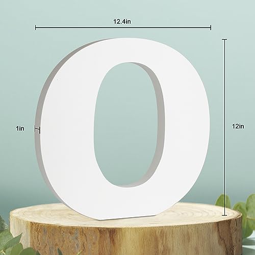 Snapklik.com : 12 Inch White Wood Letters, Extra Large Unfinished ...