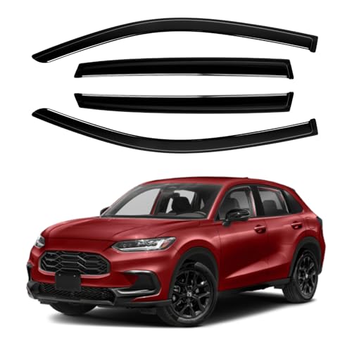 Image of Canvcle Window Visors Rain Guards for Honda HR-V 2023-2025 2026 HRV Accessories, Outside-Mount Tape-On Side Window Wind Deflectors Vent Visors Shades Rainproof 4PCS