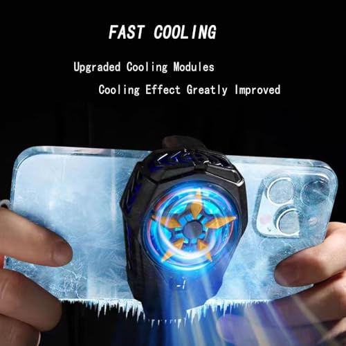 Image of BKN SL-09 Fast Ultra Cooling Mobile AC Fan Magnetic Radiator | Mobile Cooler USB Powered Fan Cooling Radiator Game Cooler -3 degree for Mobile Phone Gaming, Live Streaming