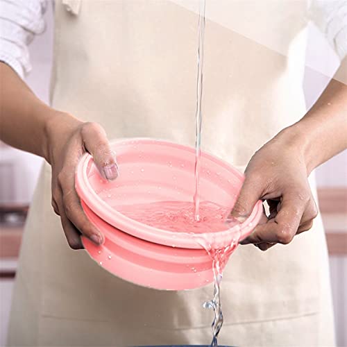 Sungbesi Collapsible Mixing Bowls With Lids For Camping Pink Kitchen Accessories, Silicone Food Storage Containers Sets, Rv Storage And Organization, Cute Lunch Box Stuff, Bpa Free, Microwave Safe #TOP3