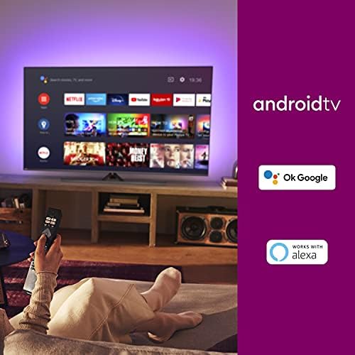 Philips TV 43PUS8546/12 43-Inch 4K LED TV | Ambilight, UHD & HDR10+ | Dolby Vision & Dolby Atmos | Multi-room DTS Play-Fi | Google Assistant & Alexa Compatible (Renewed)