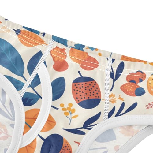 KLL Acorns with Decorative Trees Boys Toddler Cotton Underwear Briefs Cute Undies4