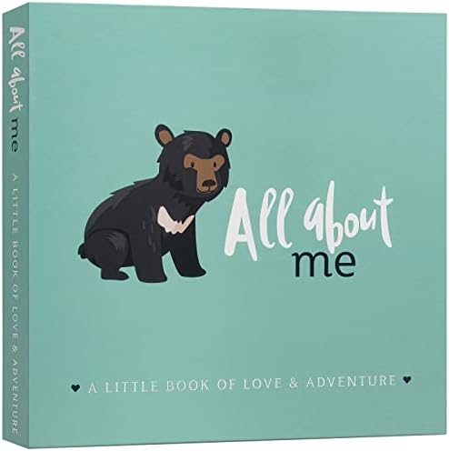 RubyRoo Baby Memory Book - Milestone Keepsake Baby Photo Album - First 5 Years Scrapbook Journal for Baby Boy or Girl - Pregnancy Gift for Baby Shower, Newborn Gender Neutral Record Book - Woodland