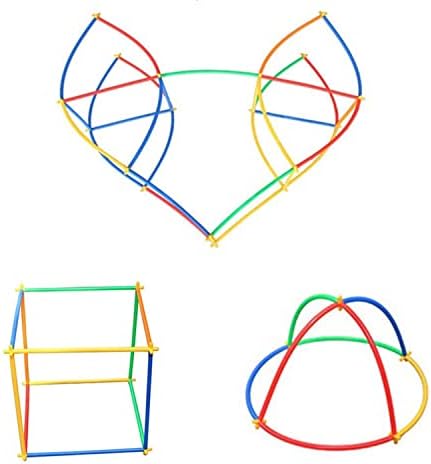 MiKoom 400 PCS Straws Connectors, STEM Toys Straw Constructor Building Toys for Kids, Educational Learning Straws Toys Birthday for Age 3 4 5 Boys Girls 3 41EkiP01aML. AC