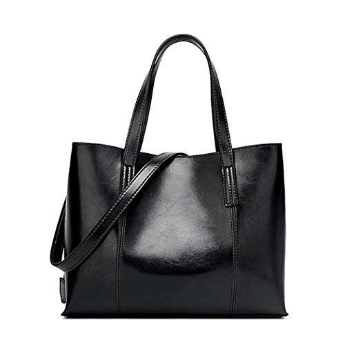 BUKESIYI Femme Sac bandouliere Sacs a main Petit Cuir Sacs Menotte Sacs épaule Sacoche Mode CCFR77241 Noir Cover