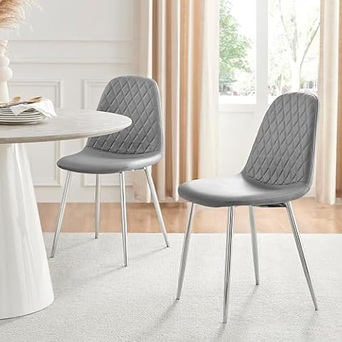 Furniturebox UK Corona Set of 2 Dining Chairs Cover