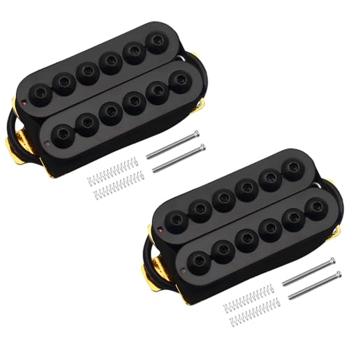 Micro Humbucker guitare électrique lot de 2 céramique 50/52mm noir