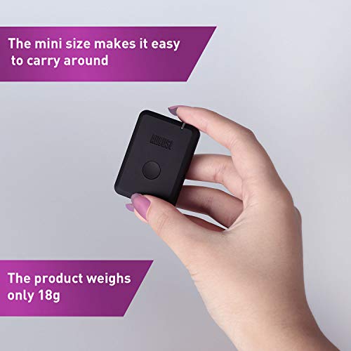 August MR250 - Bluetooth Wireless Transmitter - Audio Adapter for TV to Bluetooth Headphone - Stream Music from 3.5mm Audio Out to Bluetooth Headphones, Speakers and Receivers - Black