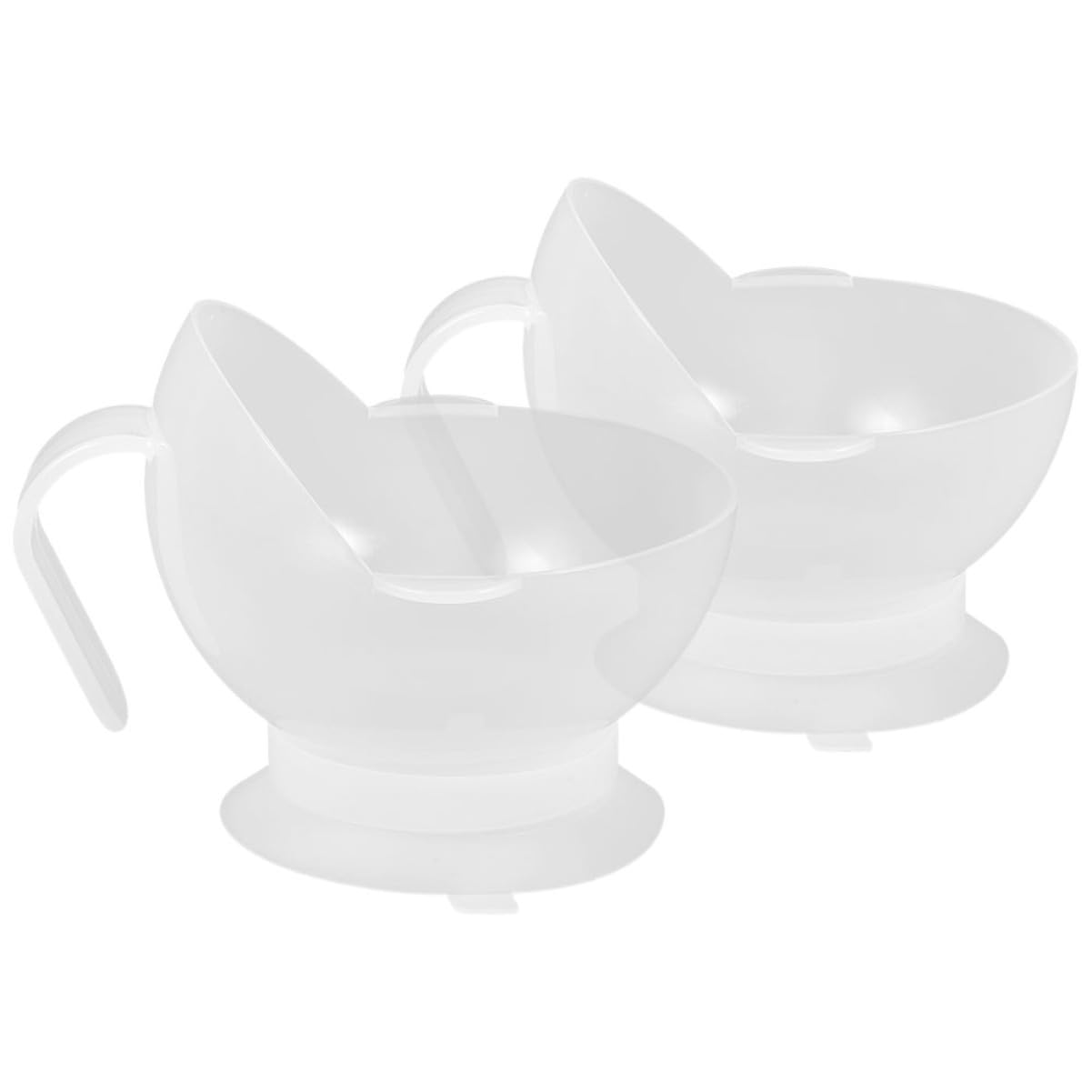 4piezas Bowl Antideslizante Ventosa Para Personas Mayores y Discapacitadas Tazón Para Evitar Derrames y Caídas De Utensilios De Comida Para Ancianos y Ayuda La Alimentación