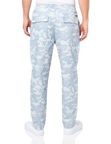 Armani Exchange Men's Non Stretch Cotton Camo Denim Drawstring Trouser Pants2