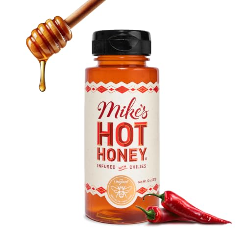 Mike's Hot Honey 10 oz Bottle (4 Pack) of America's #1 Brand of Hot Honey. All Natural Hot Honey infused with chili peppers, drizzle on your favorite foods. Gluten-free and paleo-friendly. image 4