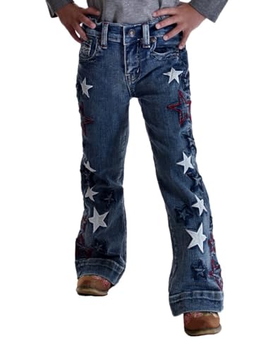 Cowgirl Tuff Western Jeans Girls Embroidery 14 Reg Med Wash GJSTAQ, 27